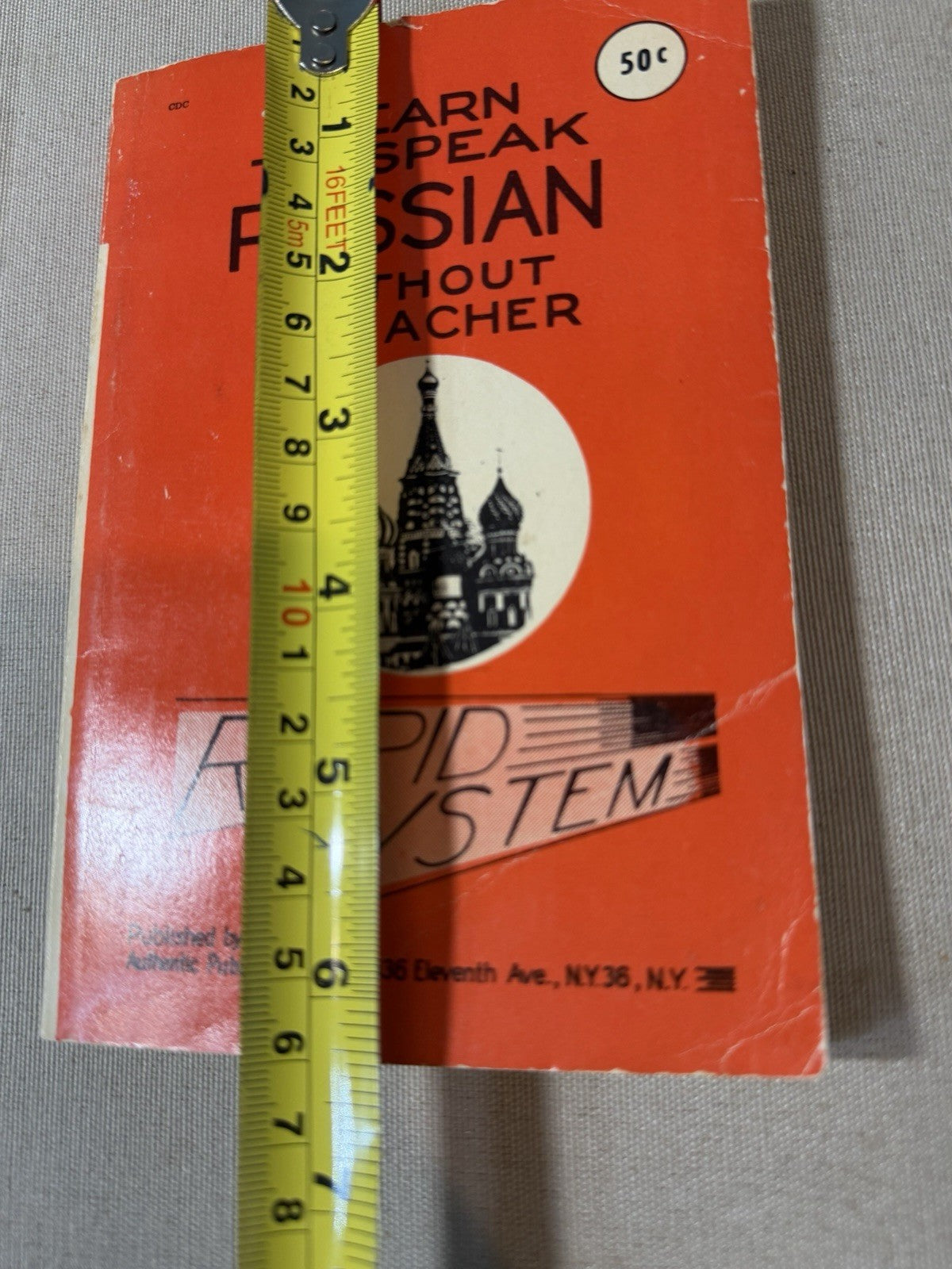 Vintage 1963 Learn to Speak Russian Without a Teacher G Bronsky Language Booklet