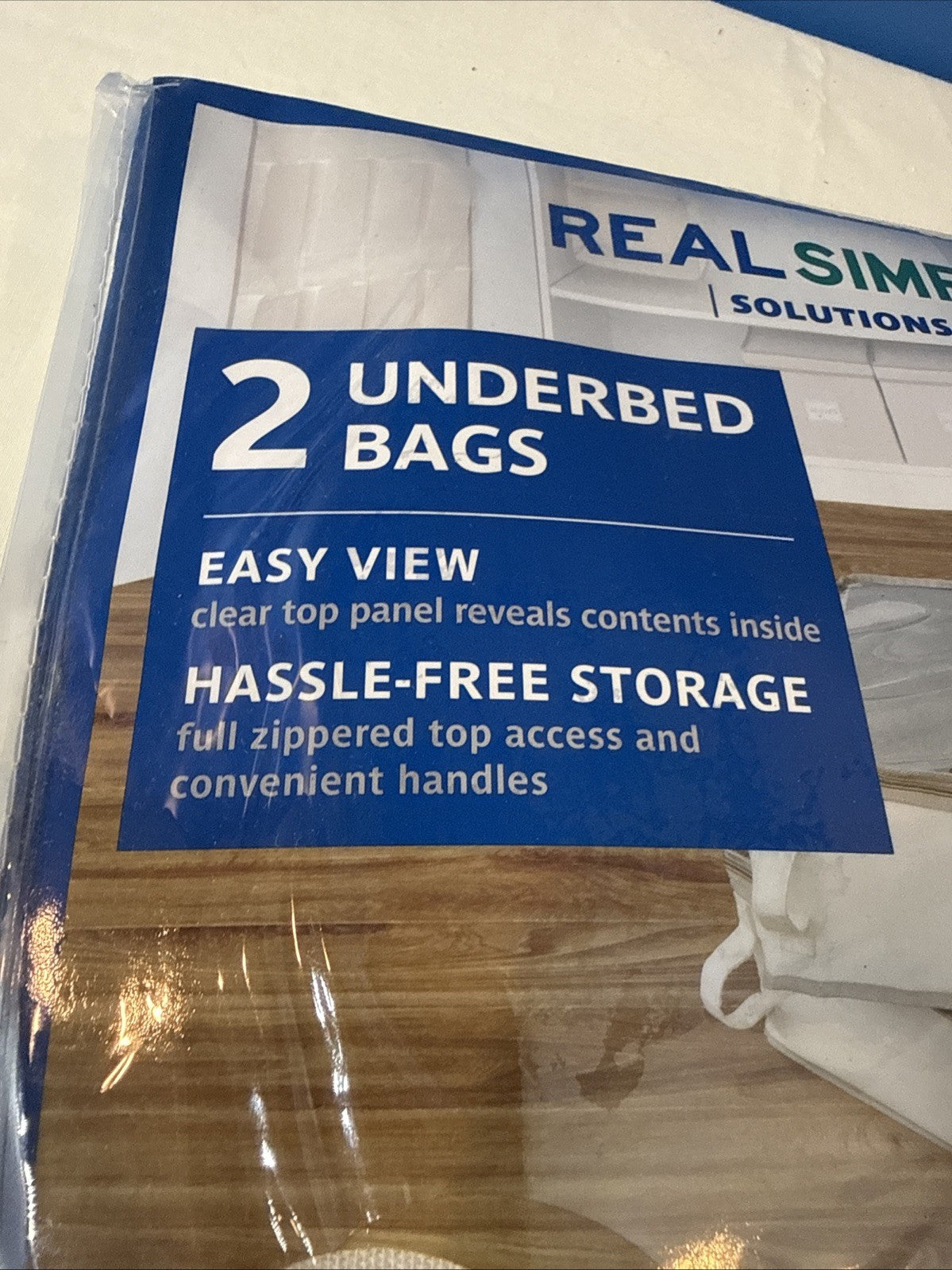 Real Simple Solutions Underbed Closet Storage 2 Packs 4 Organizers Total New