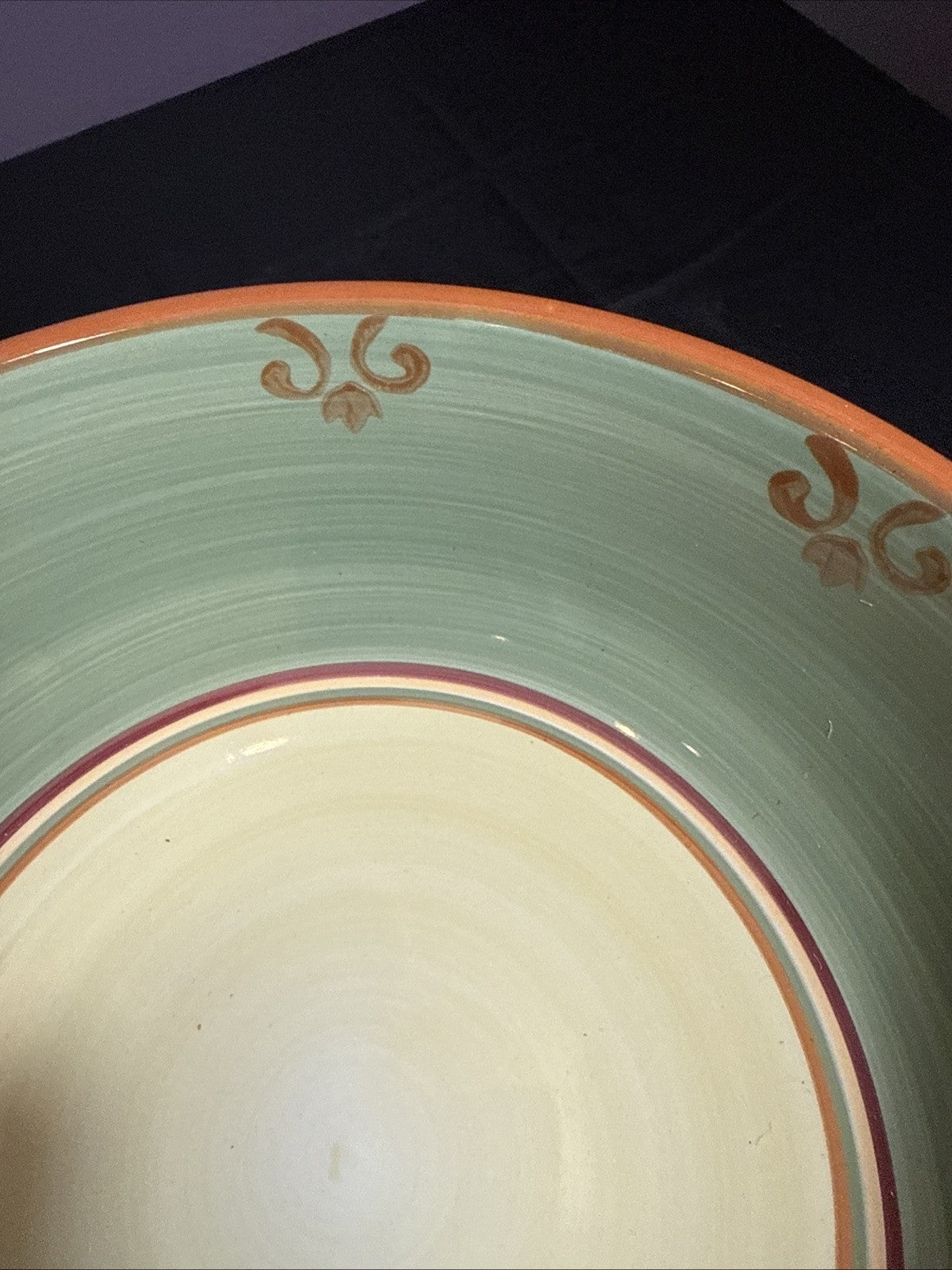 HD Designs Veggie Garden Pasta Serving Bowl 11" Artichoke Tomato Pepper Basil