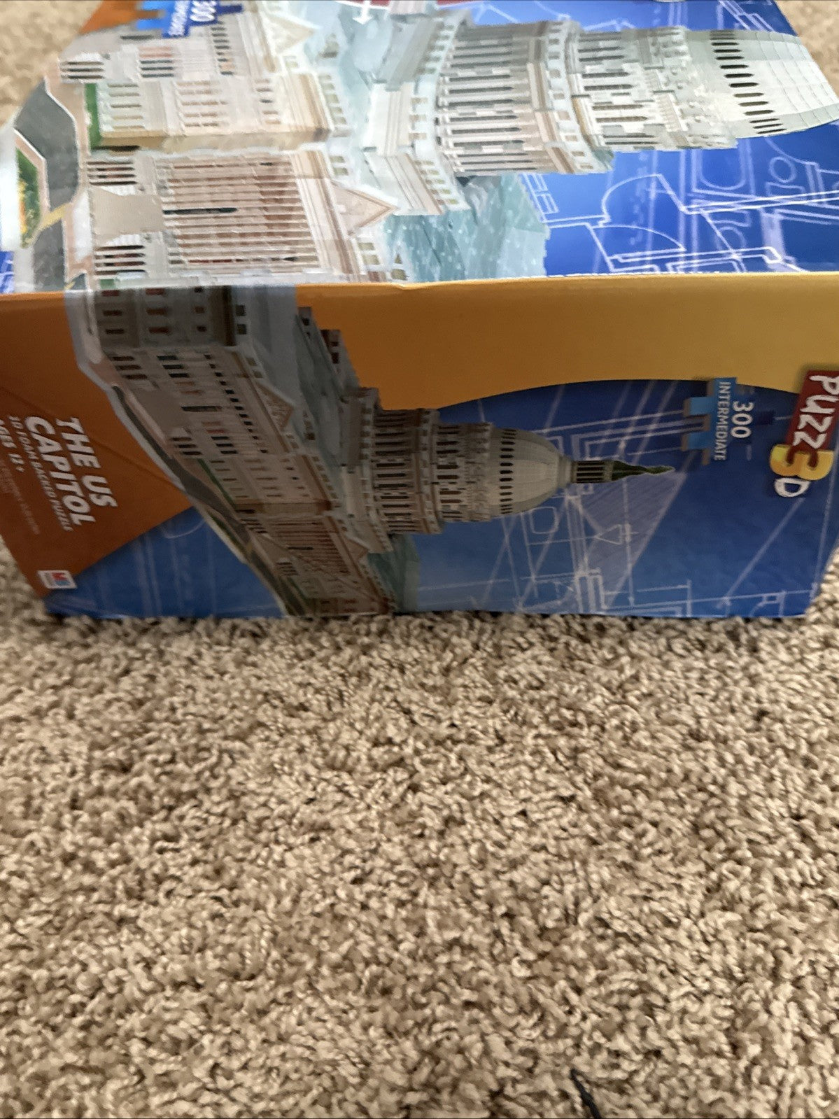 2013 Milton Bradley Puzz3D The US Capitol 300 Pc 3D Foam Backed Puzzle Preowned
