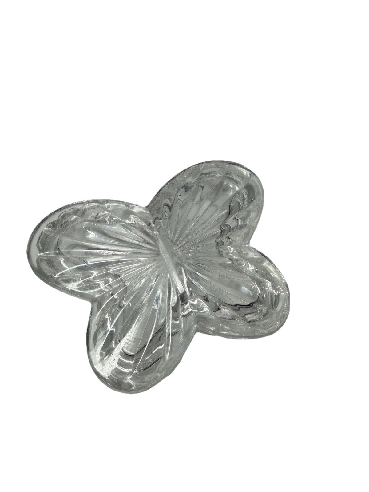 Colony Lead Crystal Butterfly Trinket Box 24% Crystal 4"