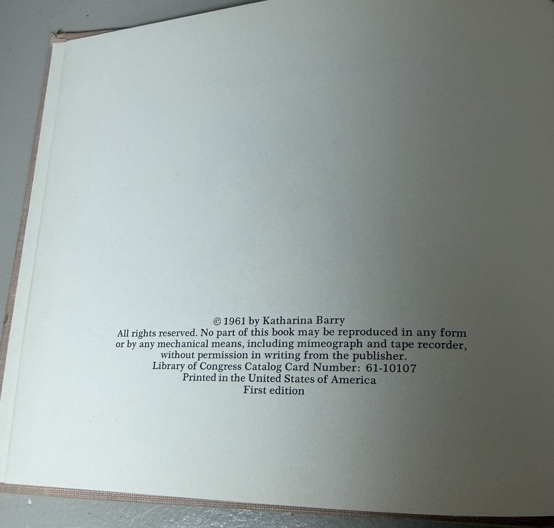 Vintage 1961 A Is For Anything Katharina Barry Childrens Book First Edition ABC