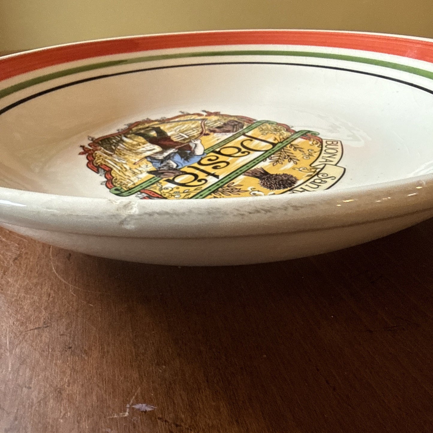 Vintage Buona San Remo Italia Pasta Serving Bowl Made In Italy Himark