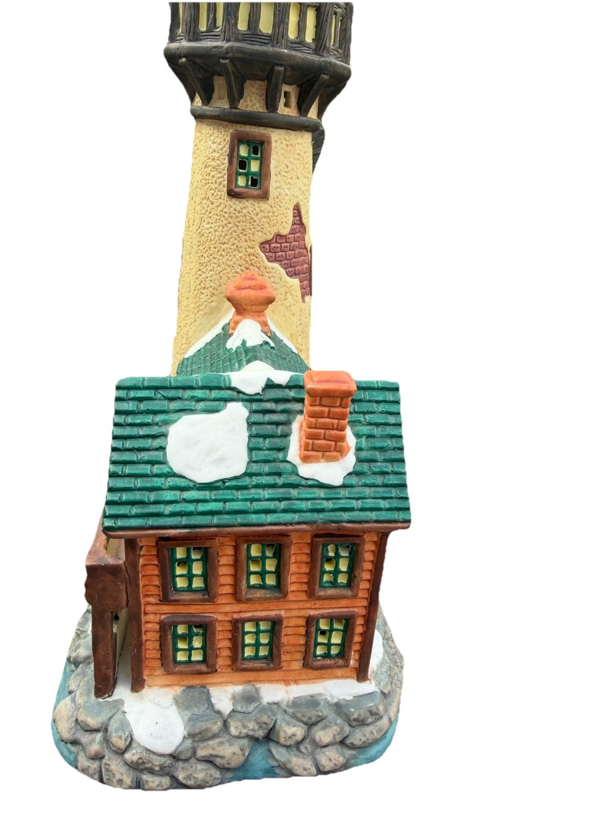 Dickens Collectables Victorian Lighthouse 1998 Lighted Christmas Village