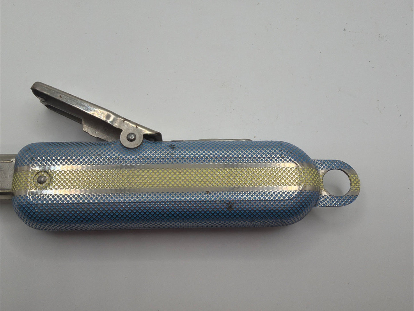Vintage IMCO Flint Striker Sparker Stove Lighter Austria Blue Metal