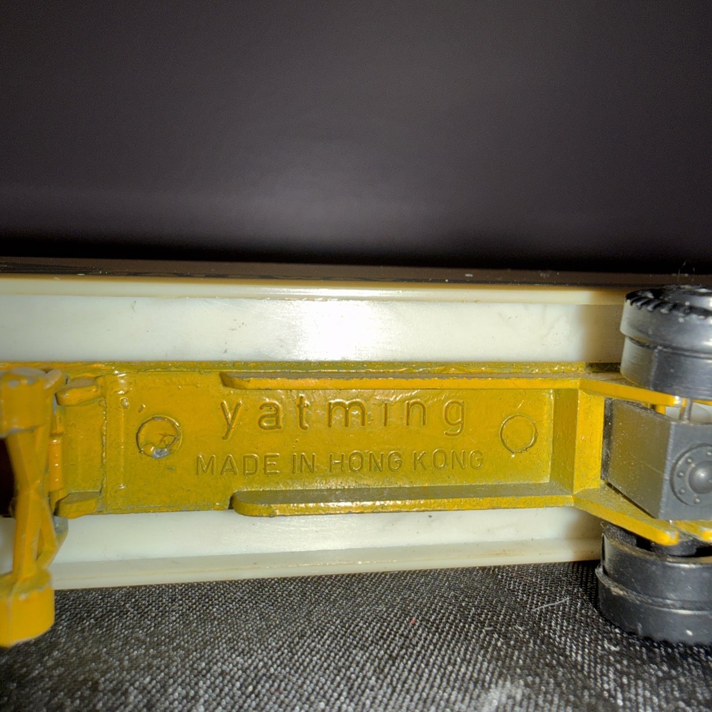 Vintage Yatming Gateway Trailer 5 Inch Diecast Trailer Only Yellow Green