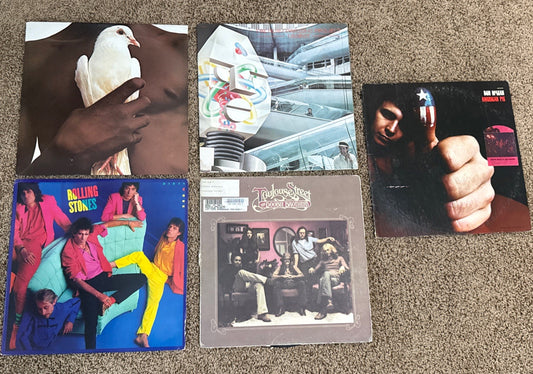 Rock Vinyl LP Lot 5 Rolling Stones Santana Doobie Bros Don McLean Alan Parsons