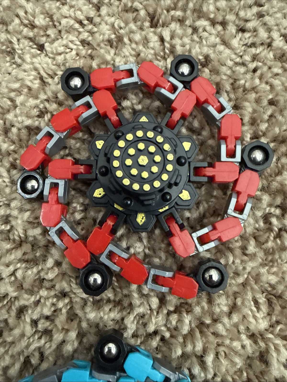 Transformable Fidget Spinner Set 4PC Sensory Stress Relief Desk Toy