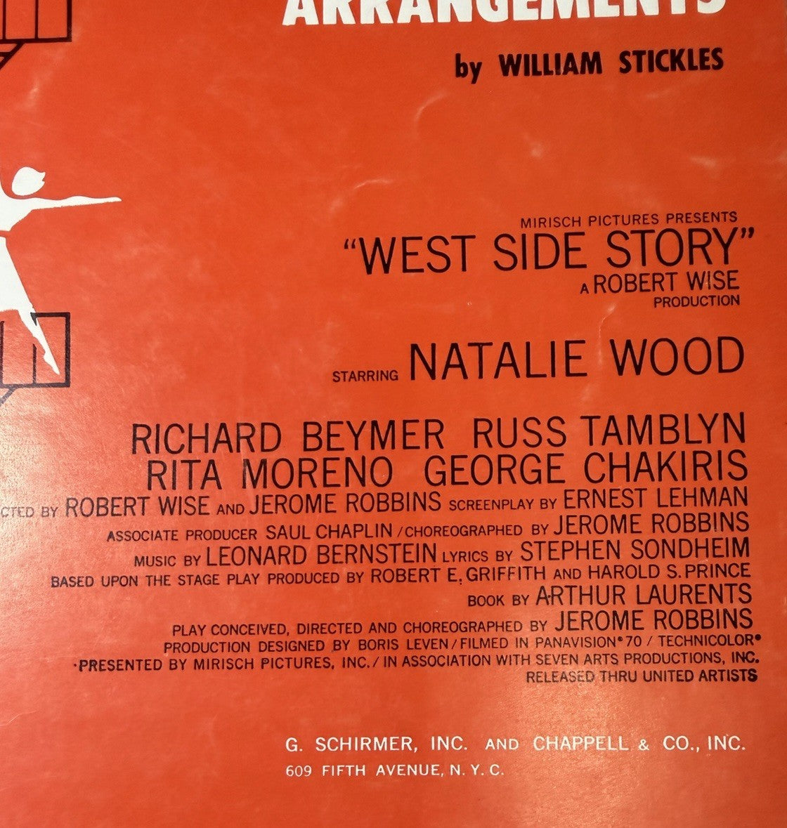 West Side Story Piano Arrangements 1960 Man Of La Mancha 1966