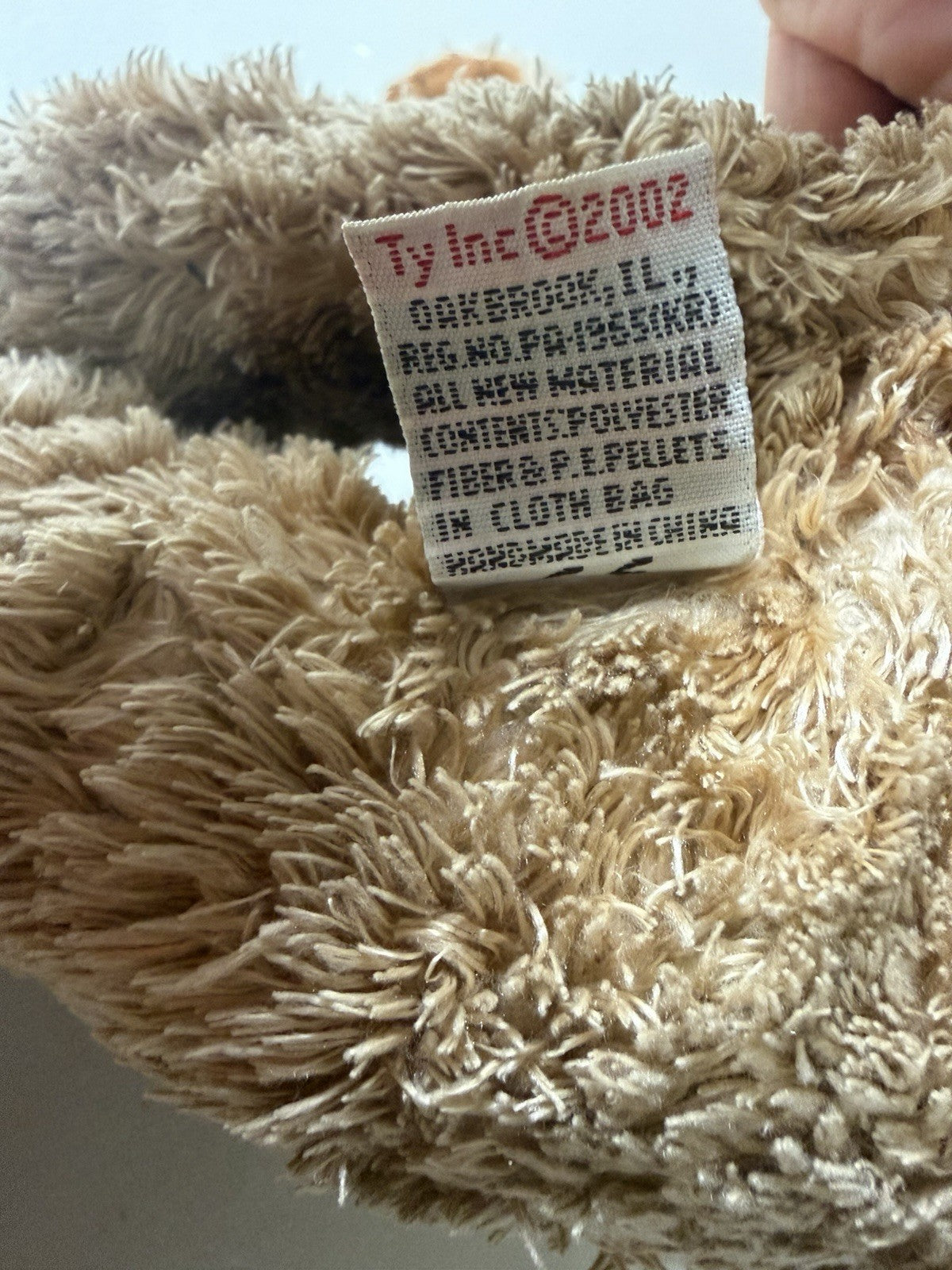 Ty Snuggles Dog Plush 2002 Brown Stuffed Animal Puppy 11in Soft Toy Retired 11"
