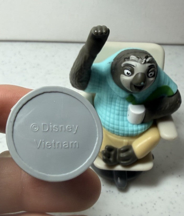 Disney Zootopia Figure Lot Flash Sloth Bellwether McDonalds Office Chair Toys
