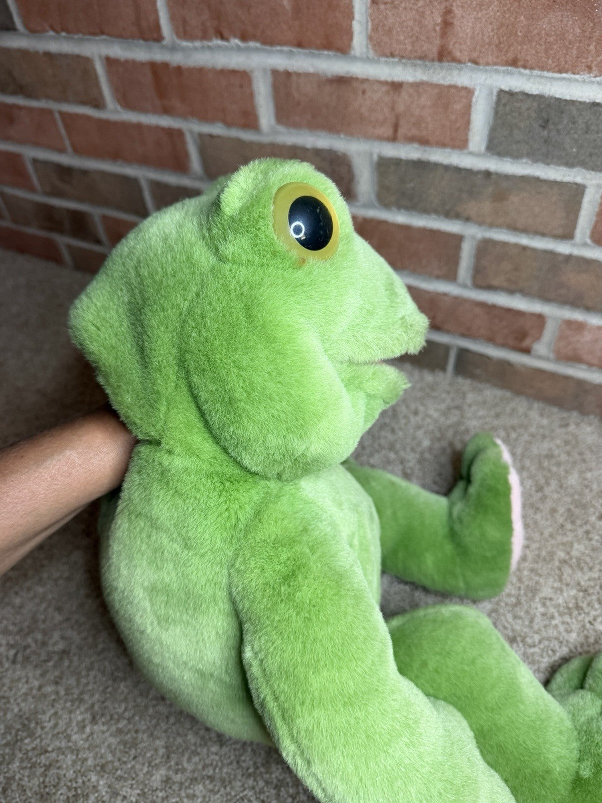 Vintage 1993 PlayTalkin Fritz Frog Plush Mighty Star Talking Character Toy