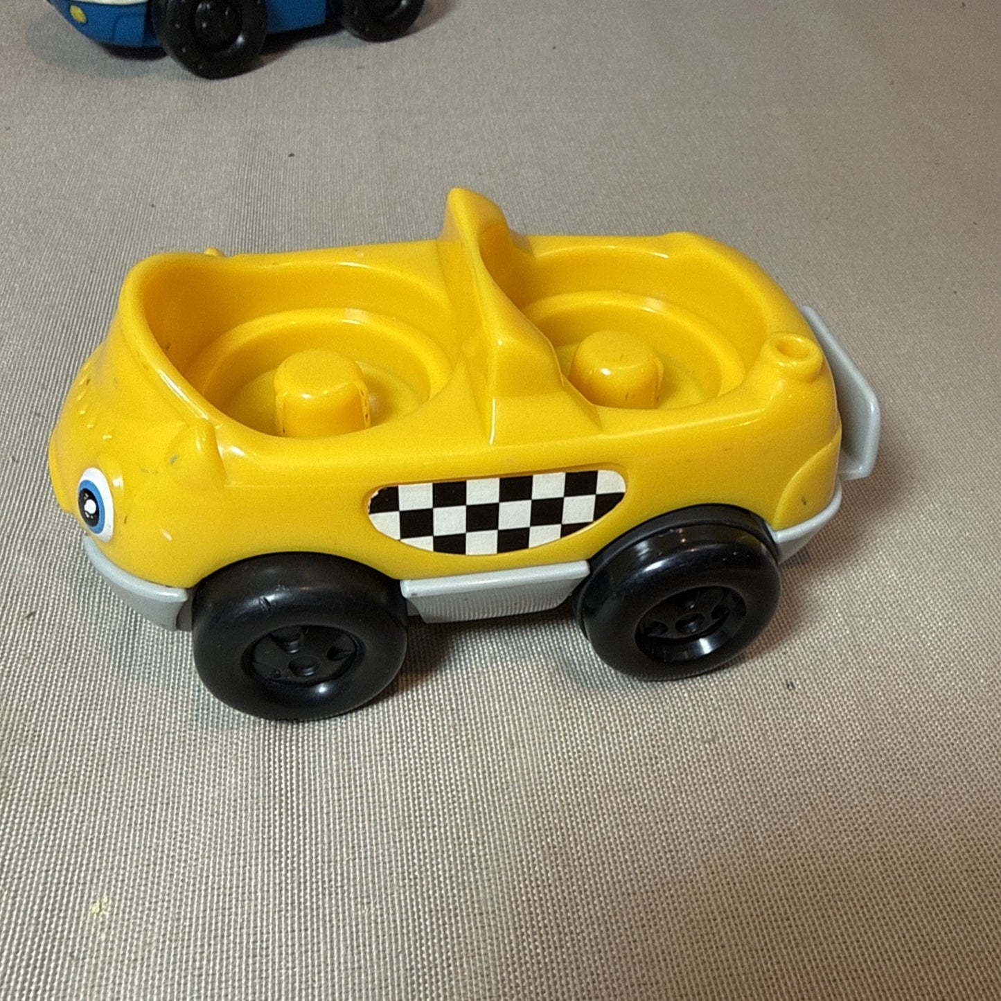 Fisher Price Little People Vehicle Lot Trolley Police Car Taxi Preschool Toys