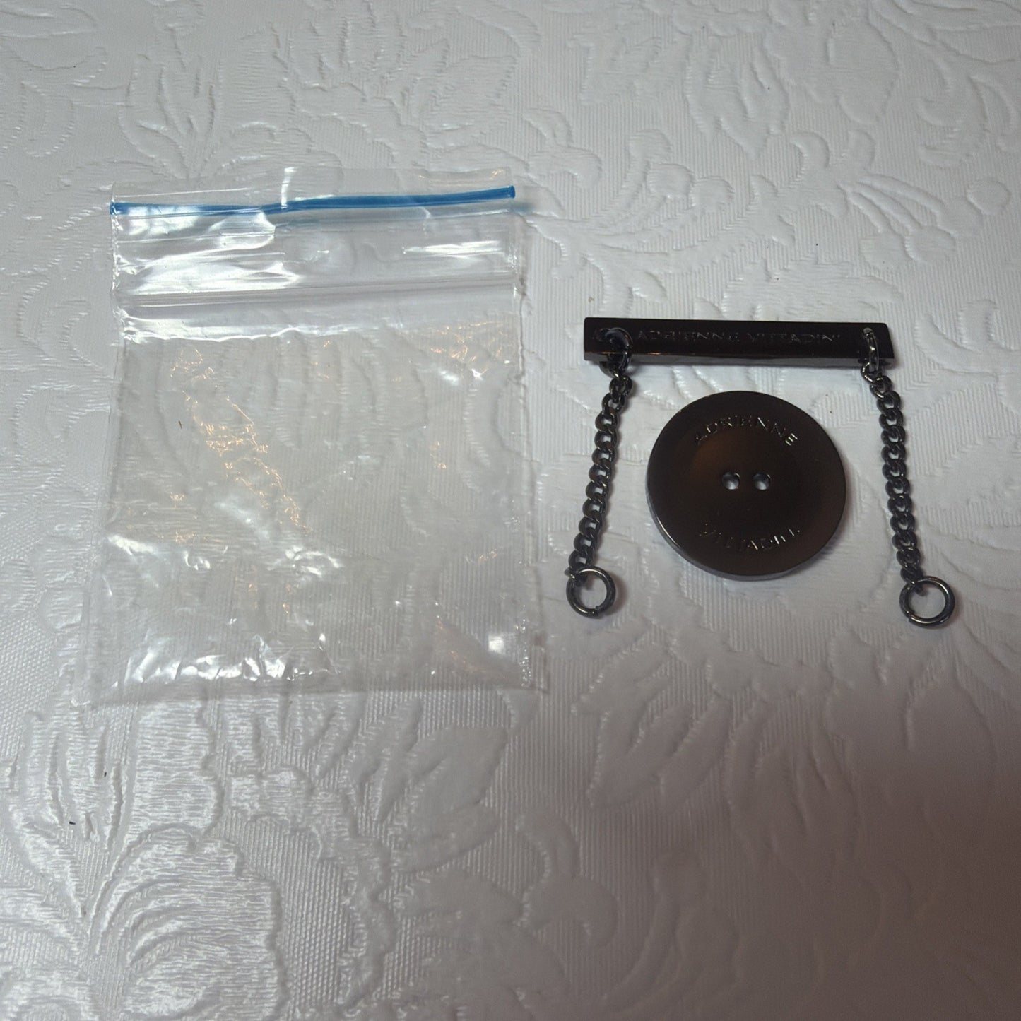 Adrienne Vittadini Replacement Button Bar Extension Chain Coat Hardware