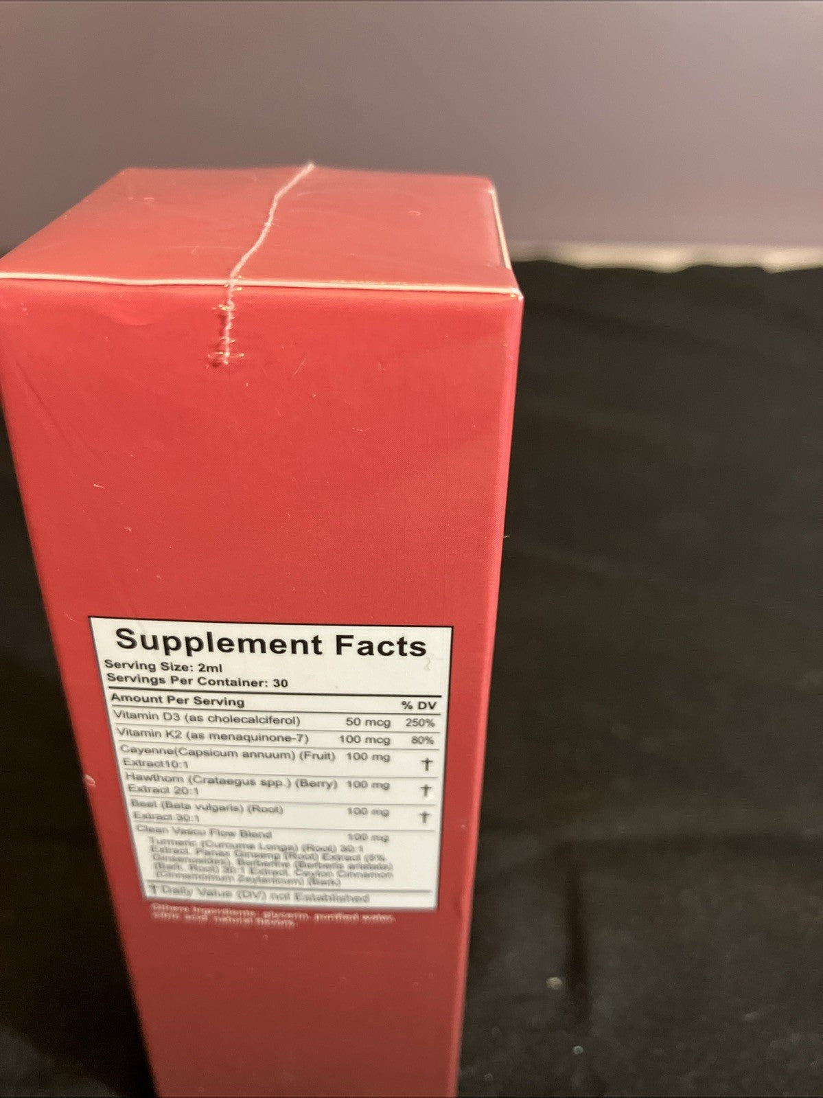 Liquid Supplement Drops Cayenne Hawthorne Beetroot Turmeric K2 D3