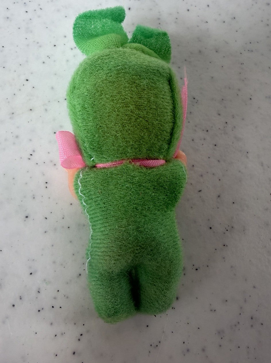 Vintage Bunny Bunting Egg Doll Miniature Easter Figure 2.5 Inch Collectible