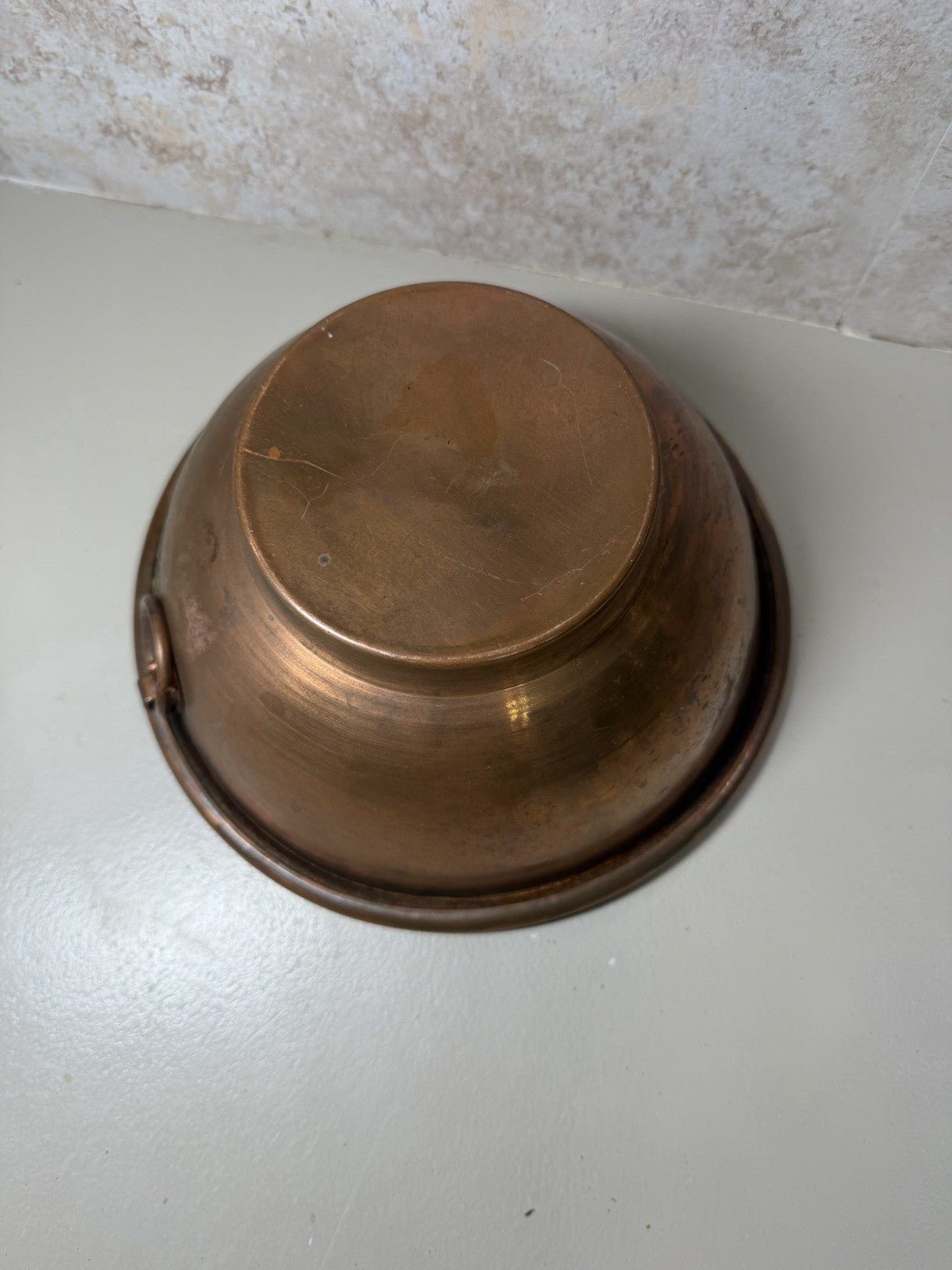Vintage Copper Cookware Pot Pan Mixing Bowl Measuring Cup Ladle Skimmer Kitchen