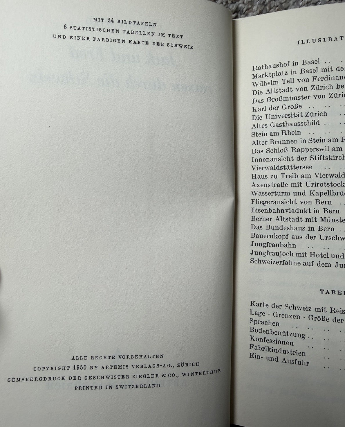 Vintage 1950 Jack and Fred Go To Switzerland Book Text in German