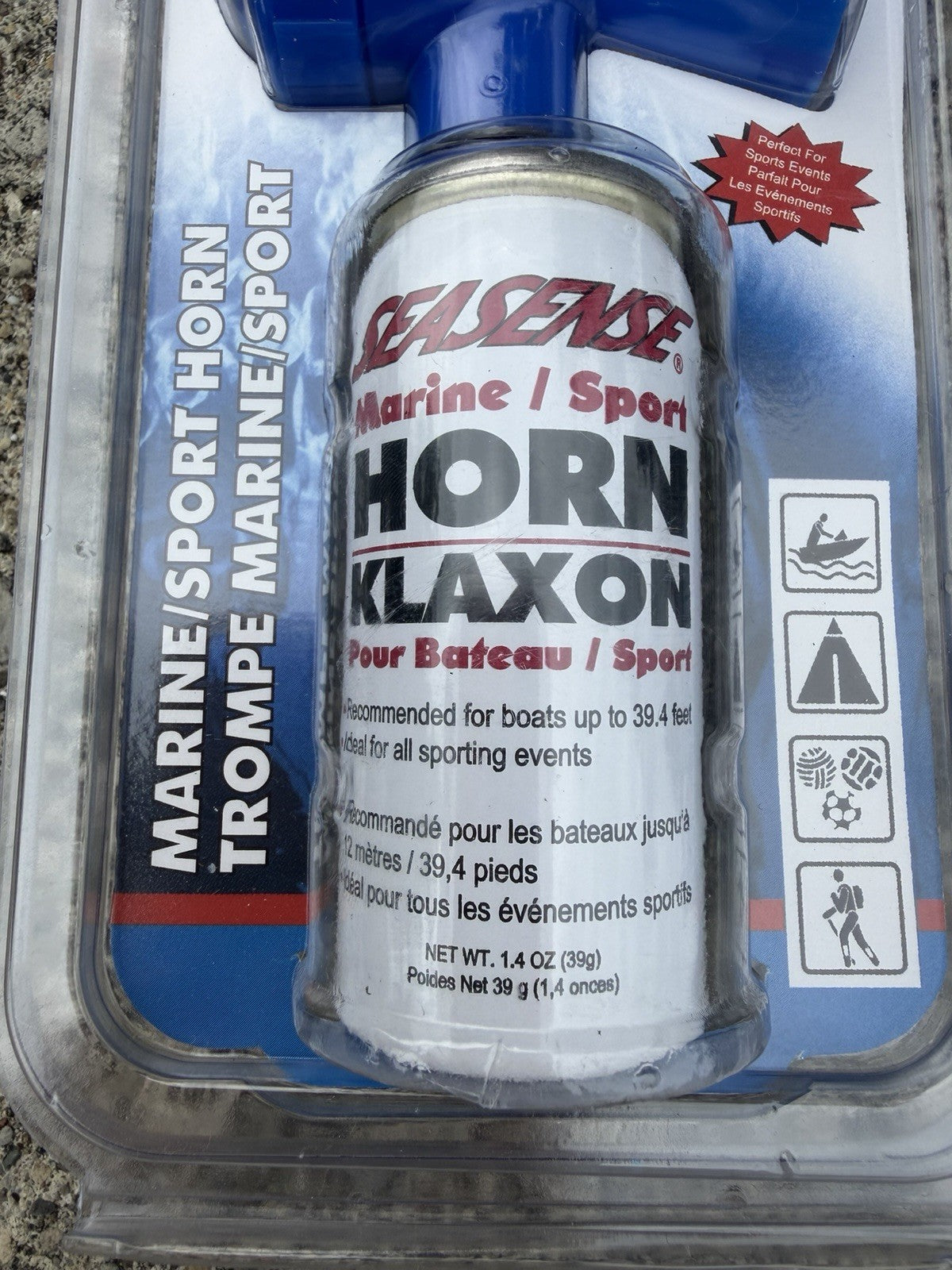 SeaSense Marine Sport Hiking Air Horn 1.4 Oz Emergency Signal New