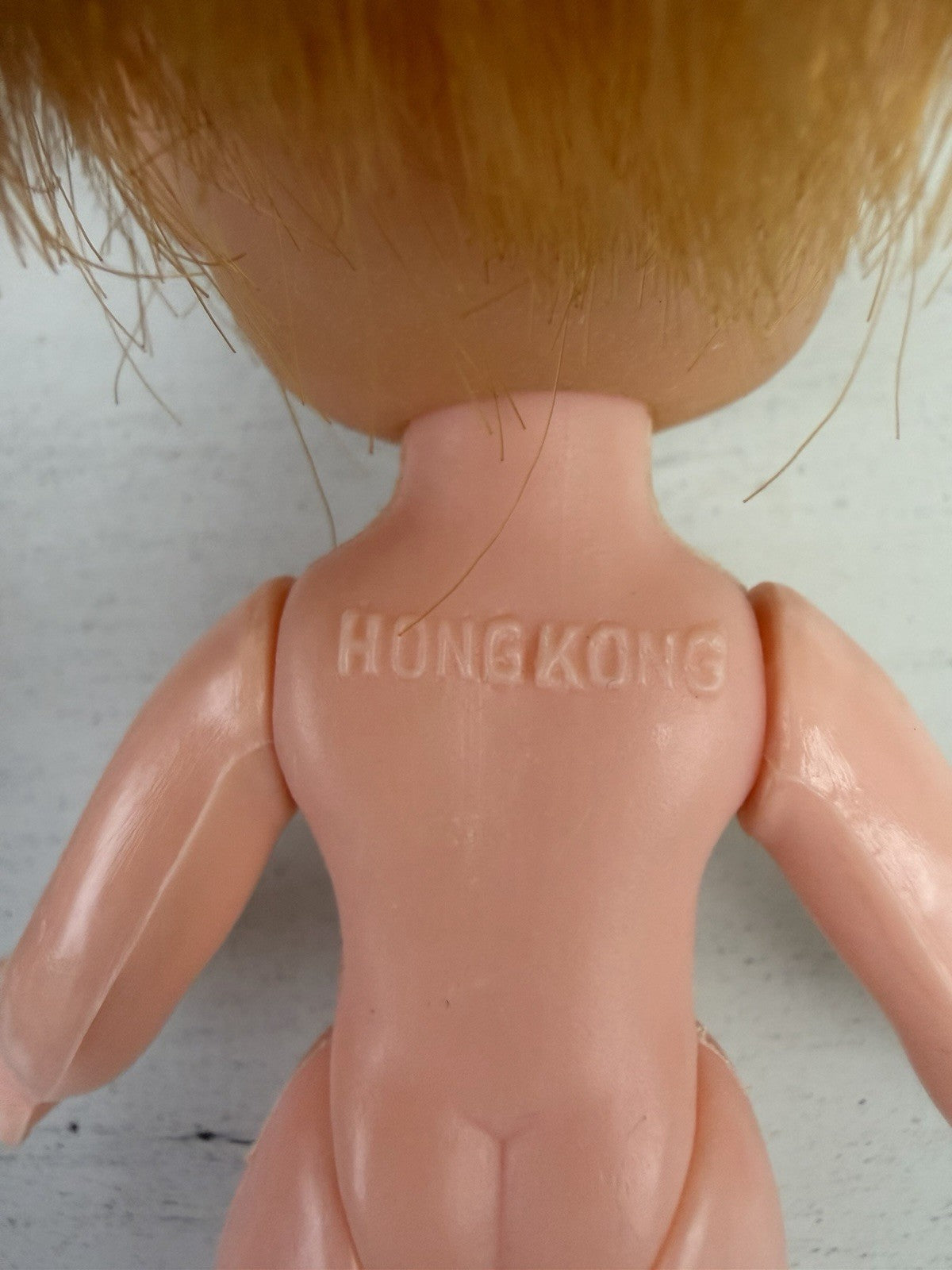 Vintage Lot of 3 Dolls Holly Hobbie, Hong Kong, Uneeda, Plus Clothes & 1970s Bag