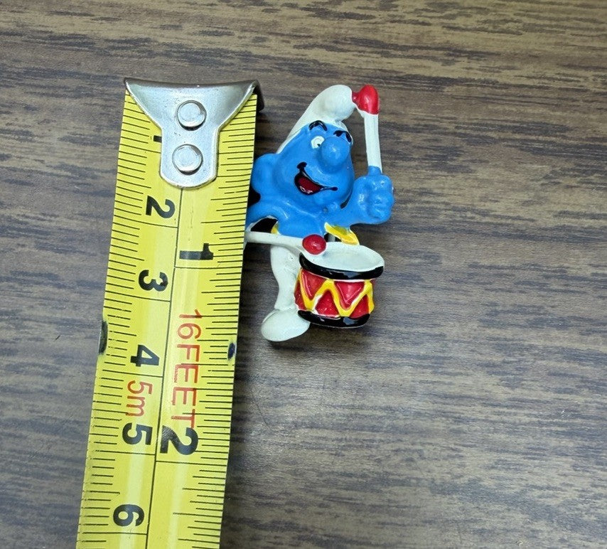 Vintage Smurfs Enamel Pin Brooch Lot Peyo Papa Smurf Smurfette Characters 1980s