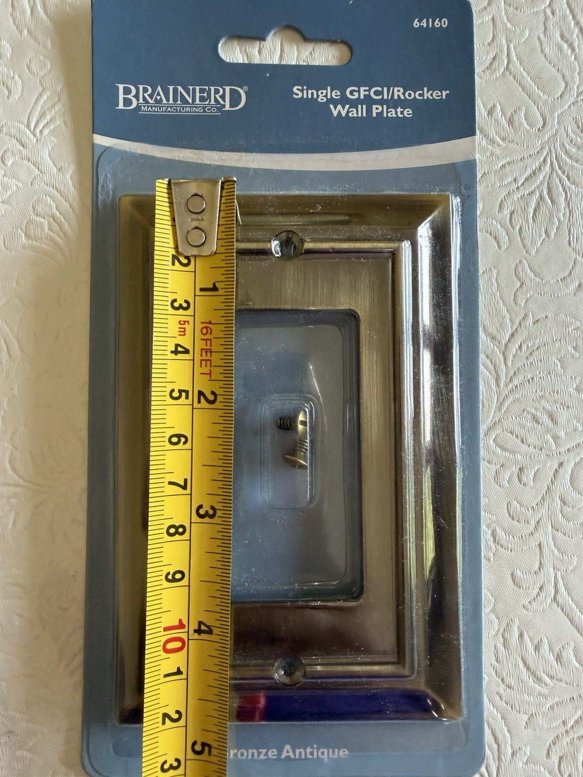 Brainerd GFCI Rocker Wall Plate Antique Bronze New Sealed Cover