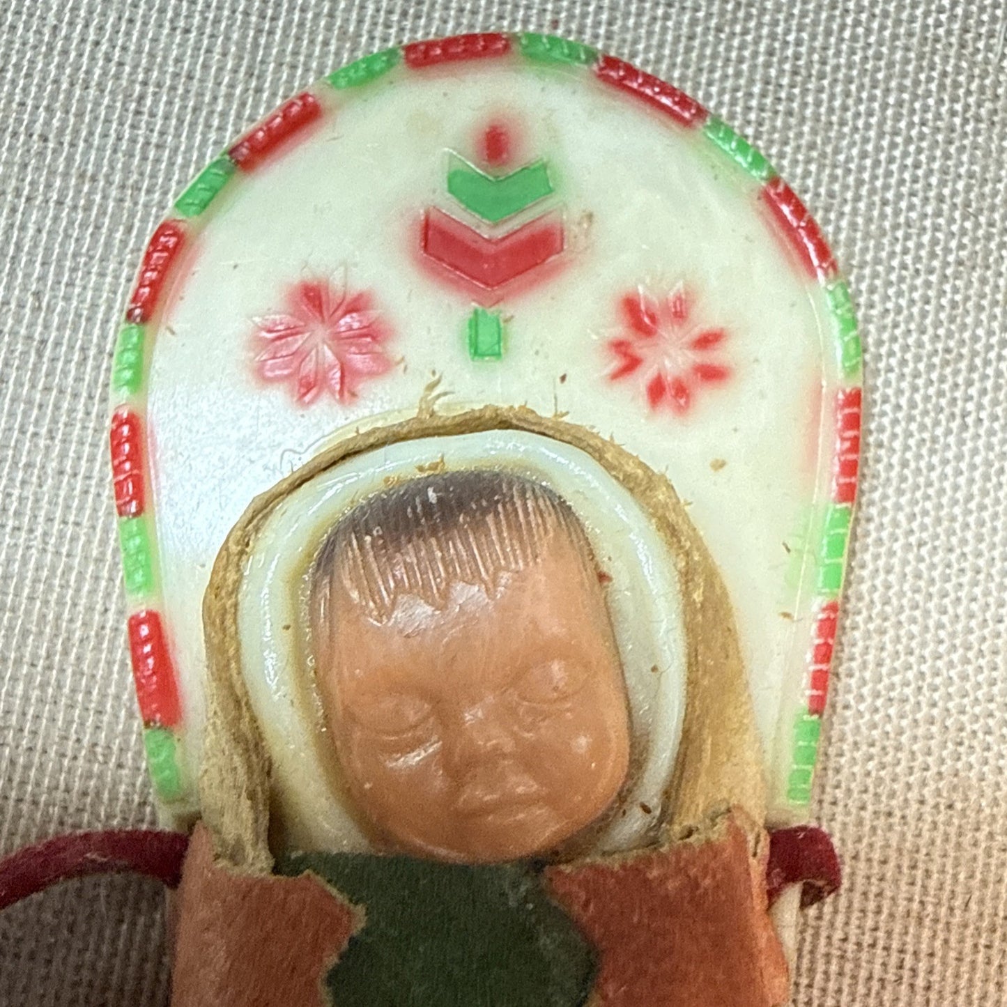 Vintage Native American Style Plastic Figurines Lot of 3 Celluloid Western