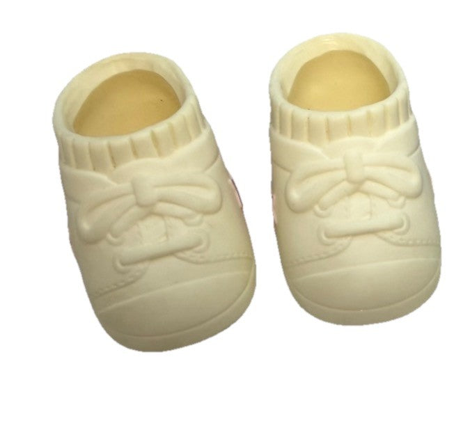 Vinyl Shoes for K.C. The Talking Cheerleader Doll Pink Stripes With Star