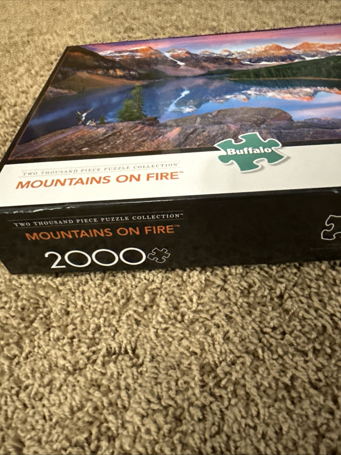 Buffalo Games 2000 Pc Puzzles Mountains on Fire Cabin Fever Kim Norlien Lot of 2