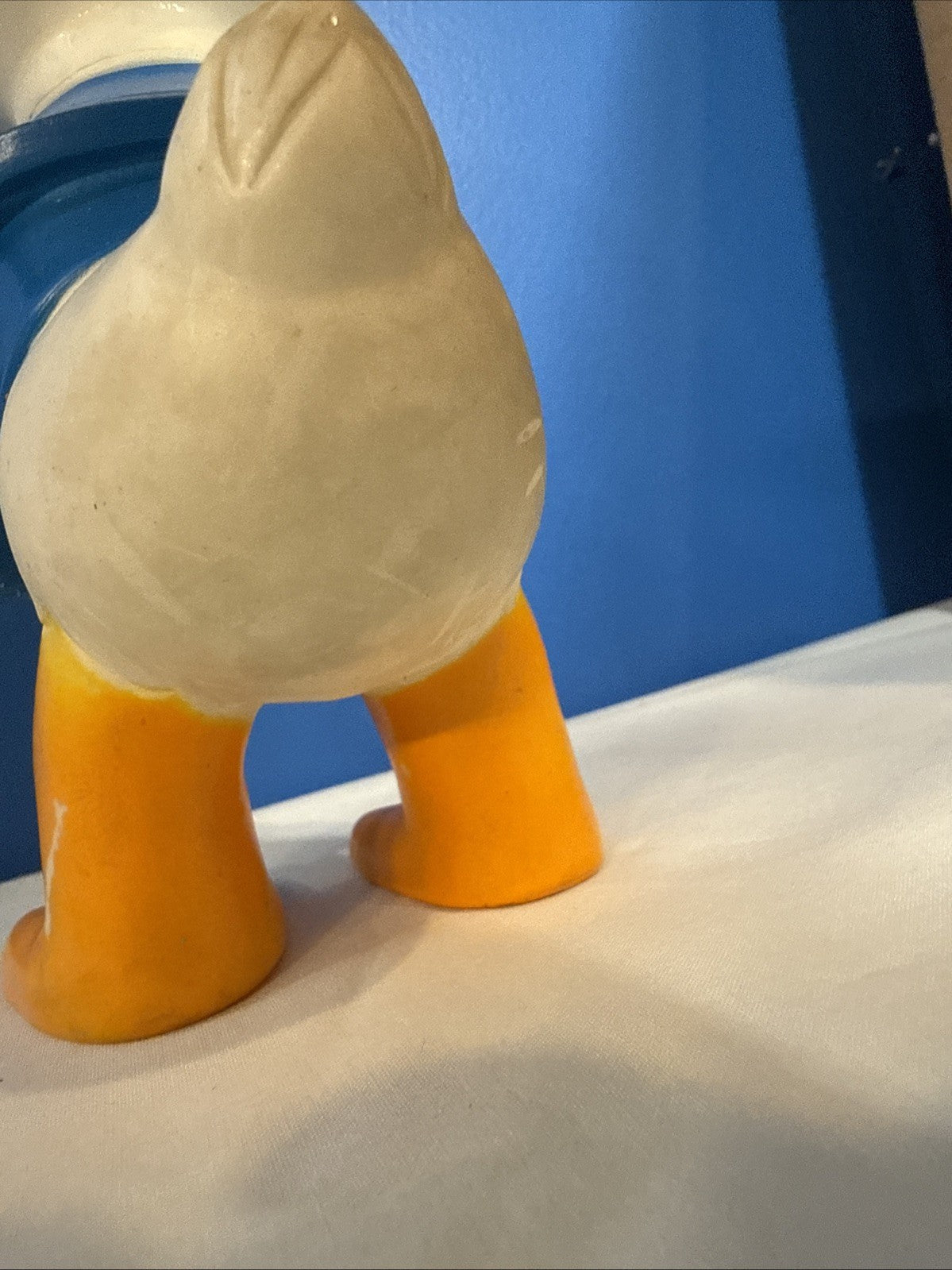 Vintage Walt Disney Donald Duck Vinyl Squeaker Toy Japan 8.5 Inch Figure