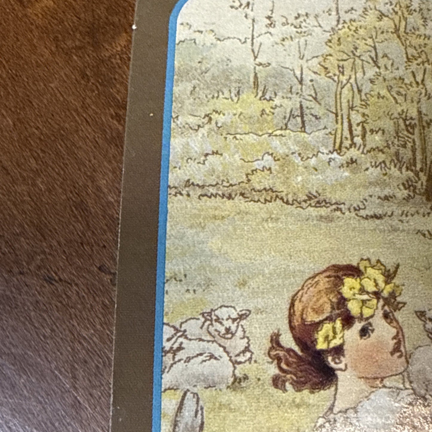 Friendship Postcard, 3 Girls Playing Ring Around the Rosie, unused