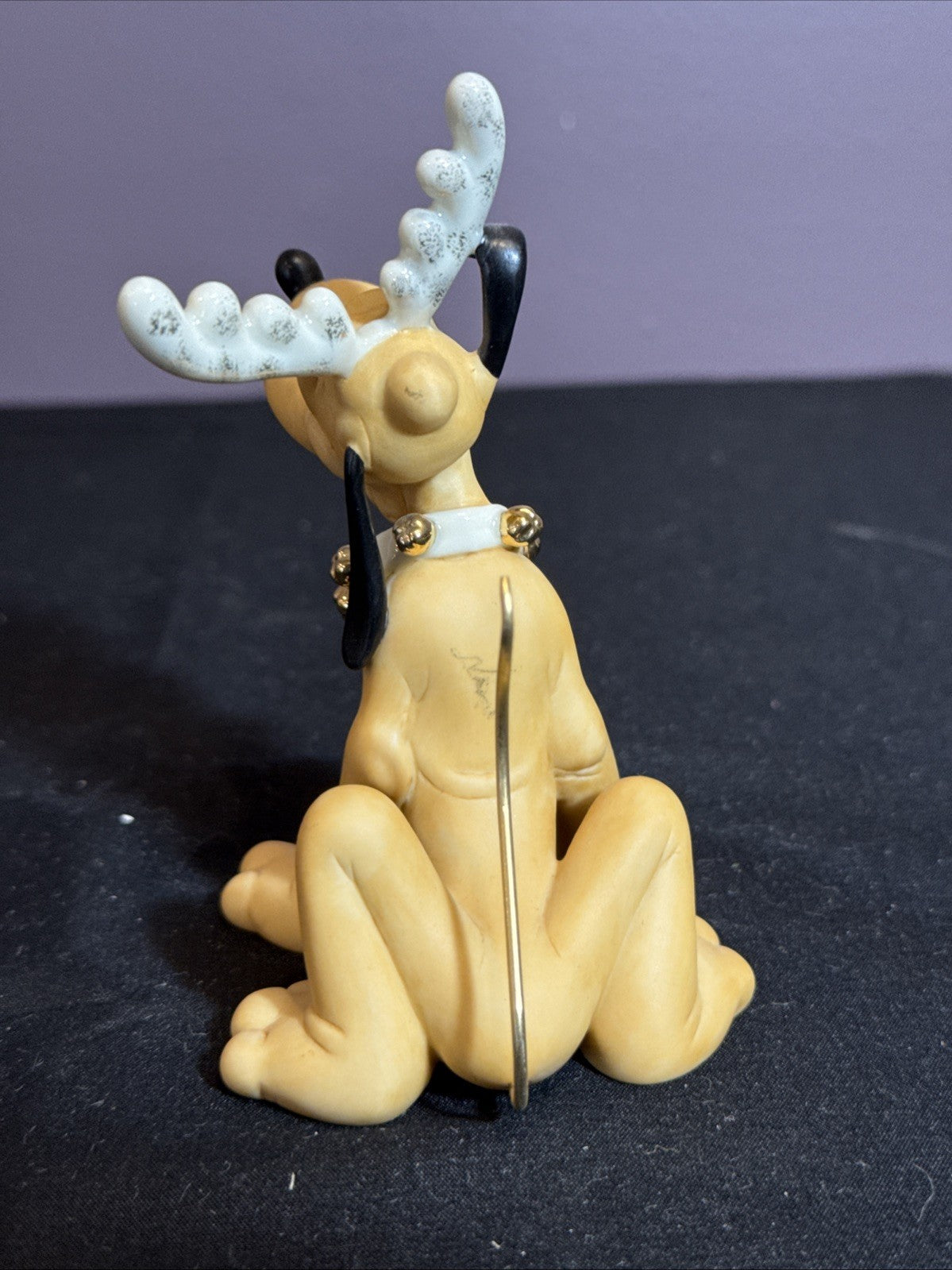 Lenox Disney Figurines Set Mickey Minnie Pluto Holiday 24K Gold No Box No COA