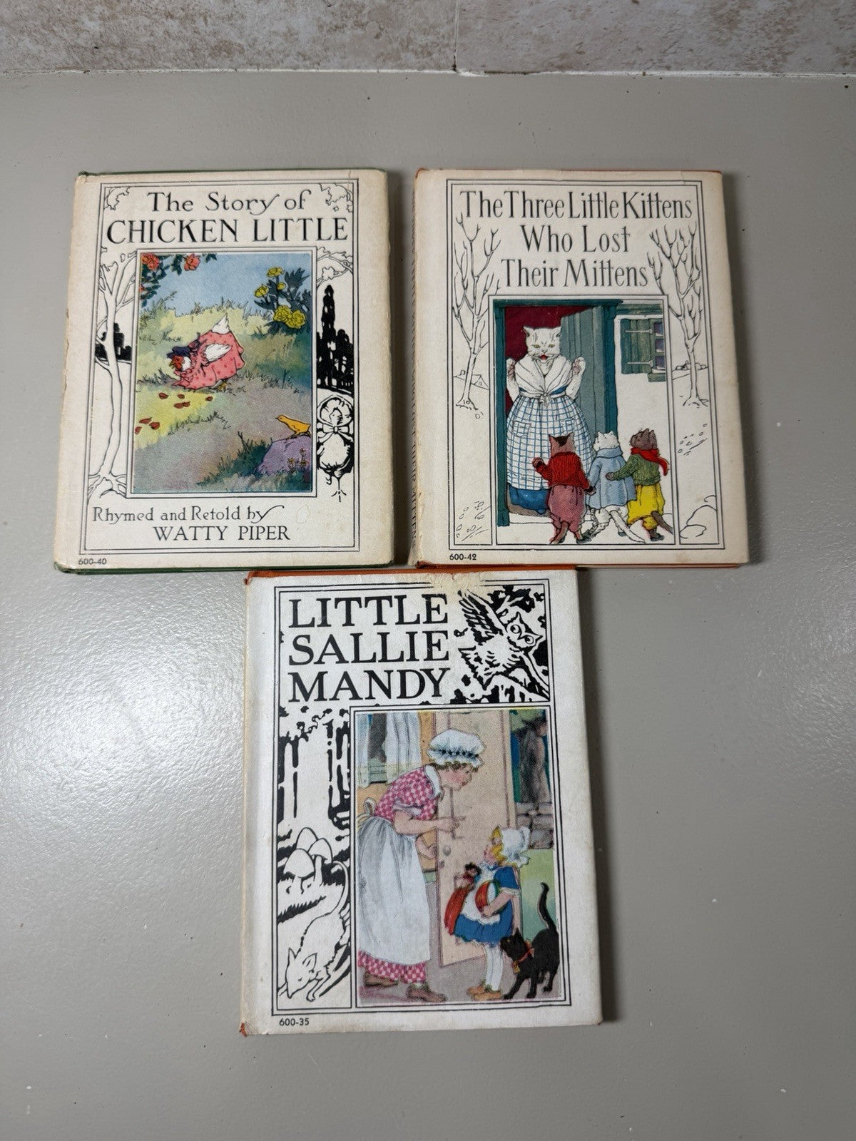 Vintage 1923 Watty Piper Altemus Childrens Books Lot Chicken Little Peter Rabbit