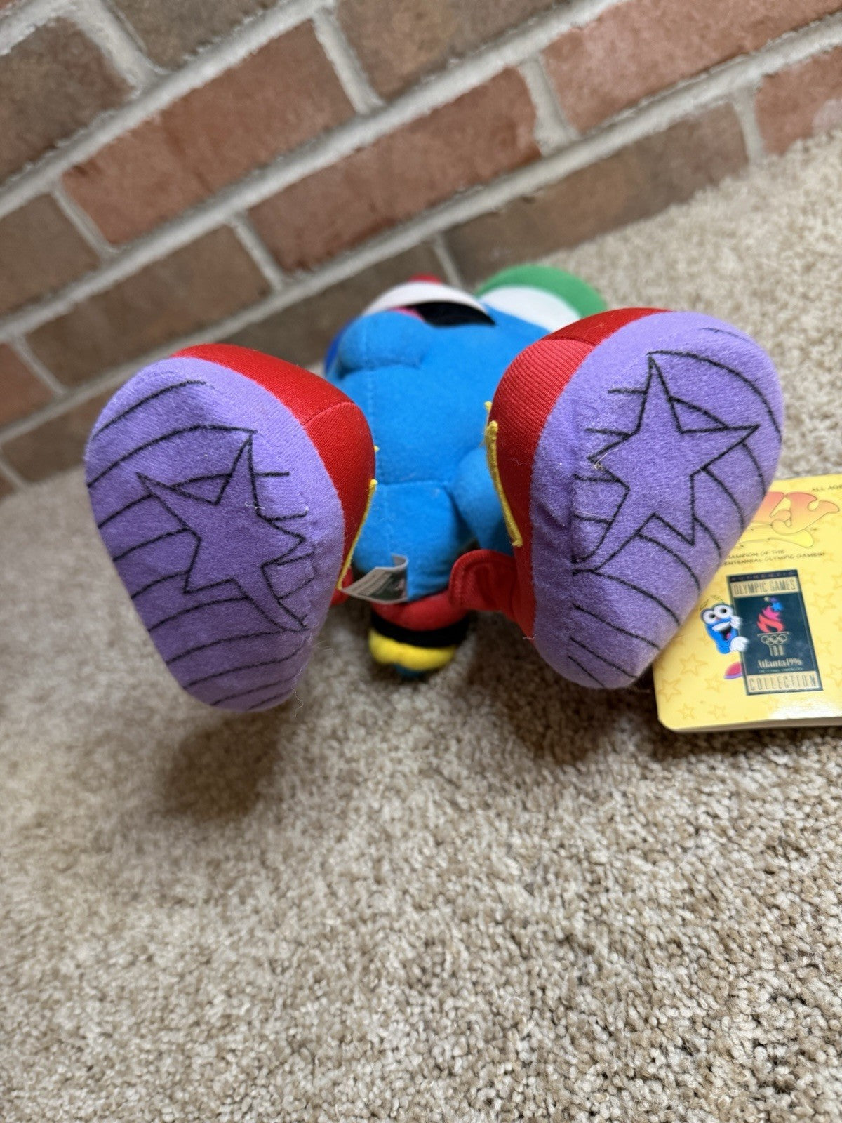 Vintage 1995 Izzy Atlanta 1996 Olympic Games Mascot Plush Toy With Tags
