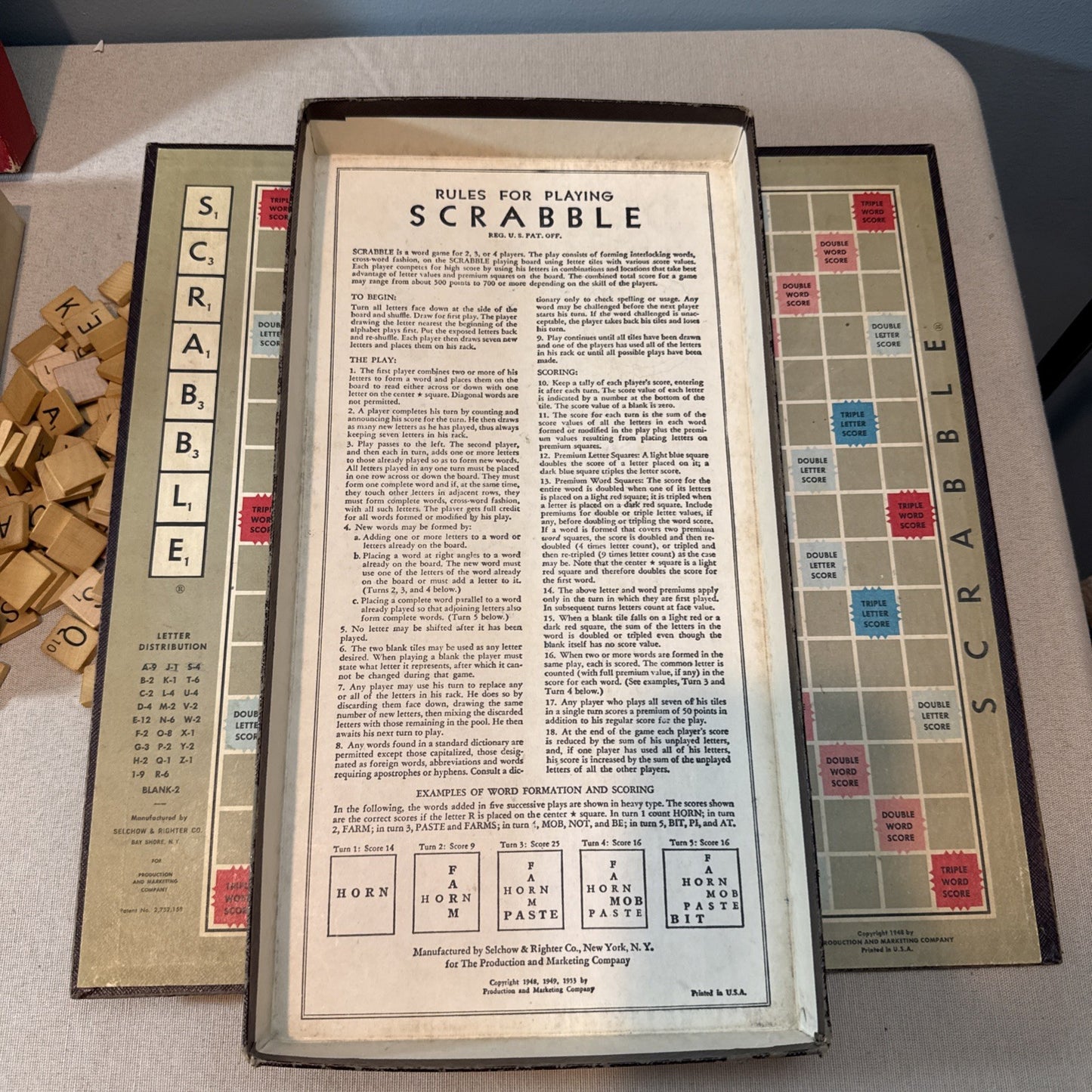 Vintage Board Game Lot Scrabble Monopoly Plus Bingo 456 Pick Up Sticks Lot of 4