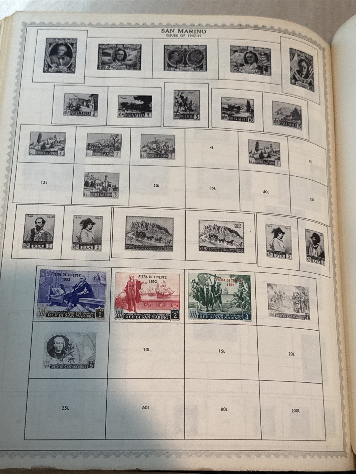 Worldwide Stamp Album Collection Comprehensive Many Stamps Canceled Mint Vintage