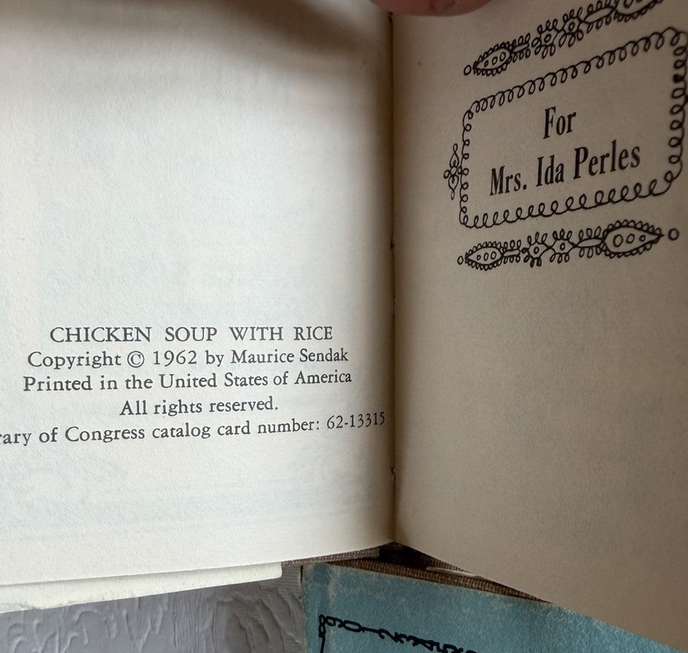 Maurice Sendak Nutshell Library 1962 First Edition 4 Mini Books Harper Row Set