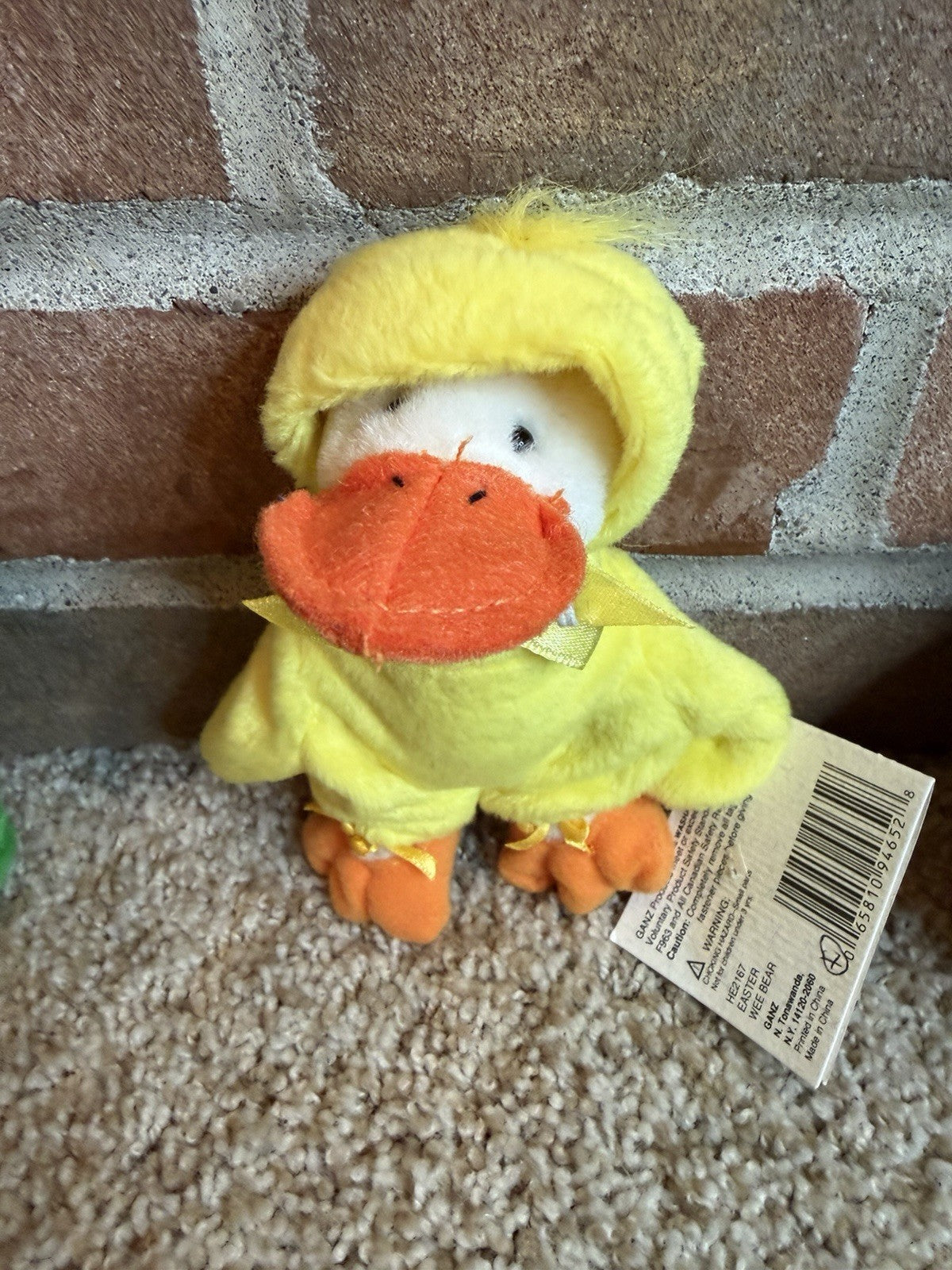 Vintage Ganz Wee Bear Village Mini Plush Bear Duck Flower Costumes Lot of 3 Toys