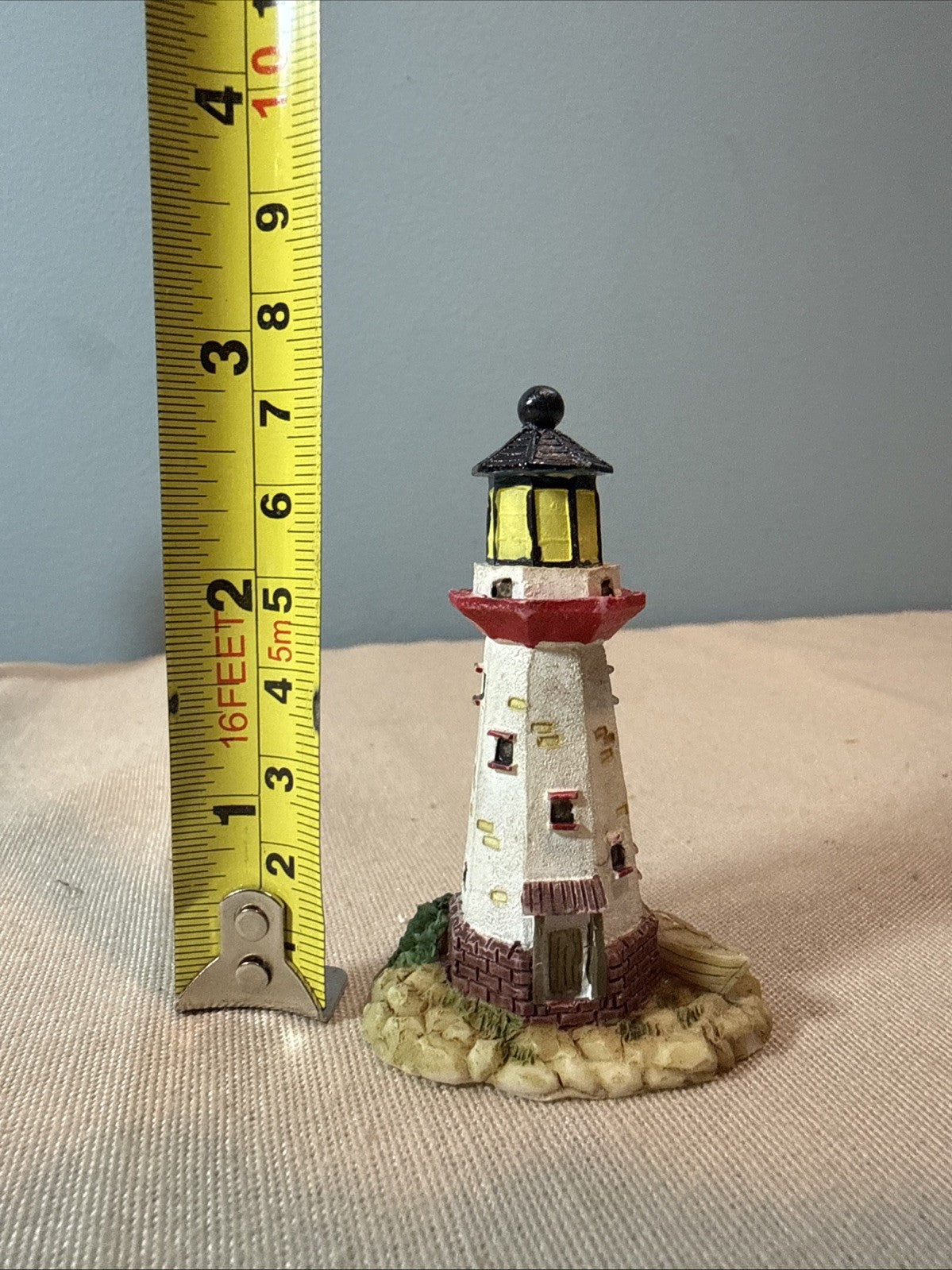 Vintage Lighthouse Figurines Lot 7 Coastal Nautical Miniatures Mixed Brands