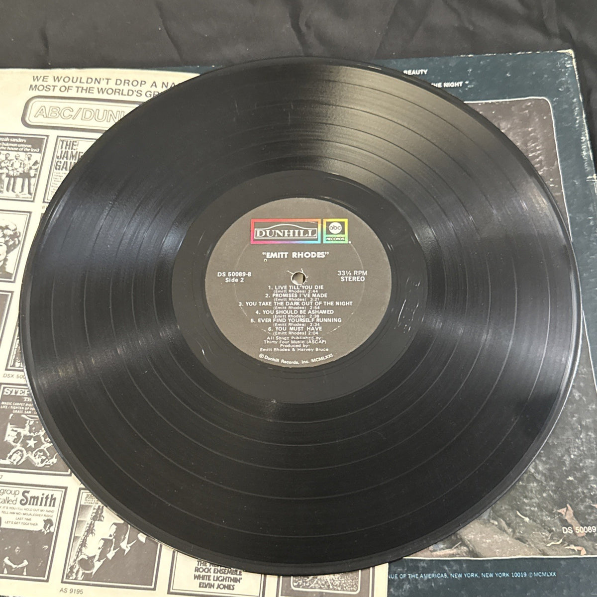 Emitt Rhodes Self Titled Vinyl LP Album 1970 Singer Songwriter Power Pop Rock