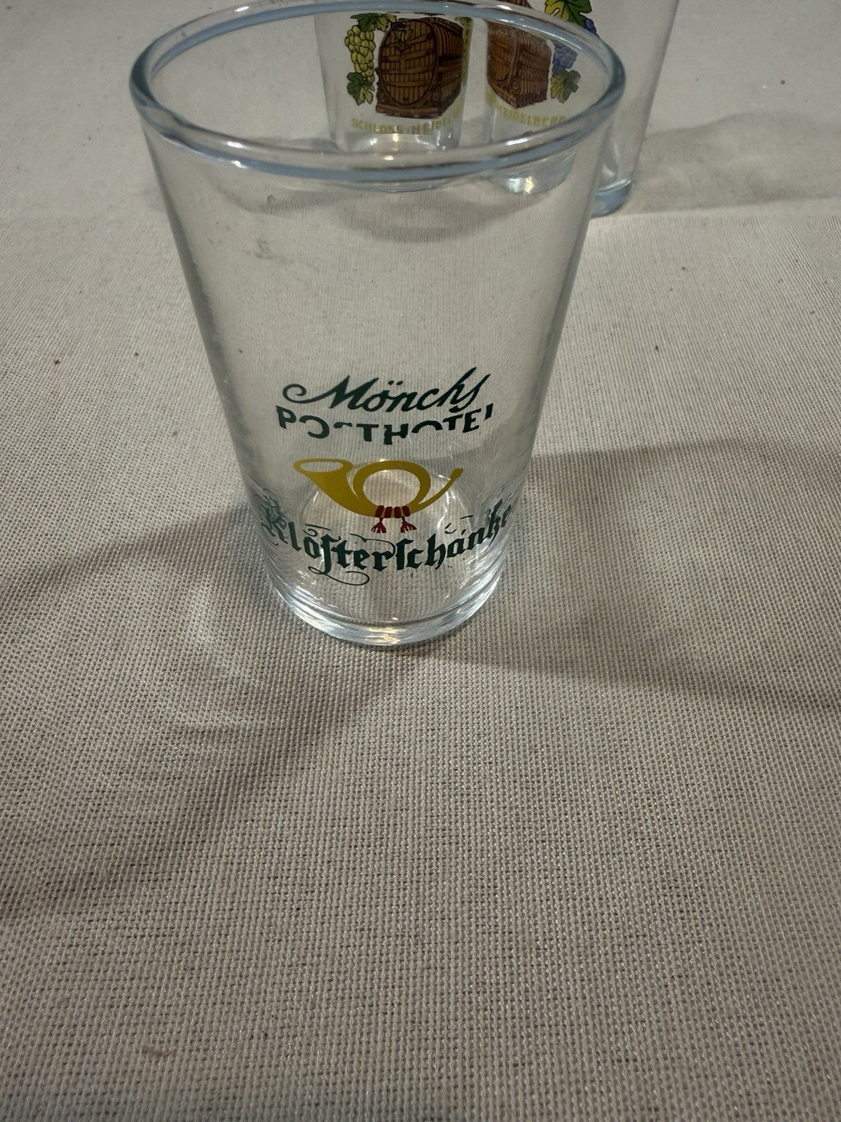 Vintage German Heidelberg Beer Wine Tasting Glasses Set 3 0.1 Liter