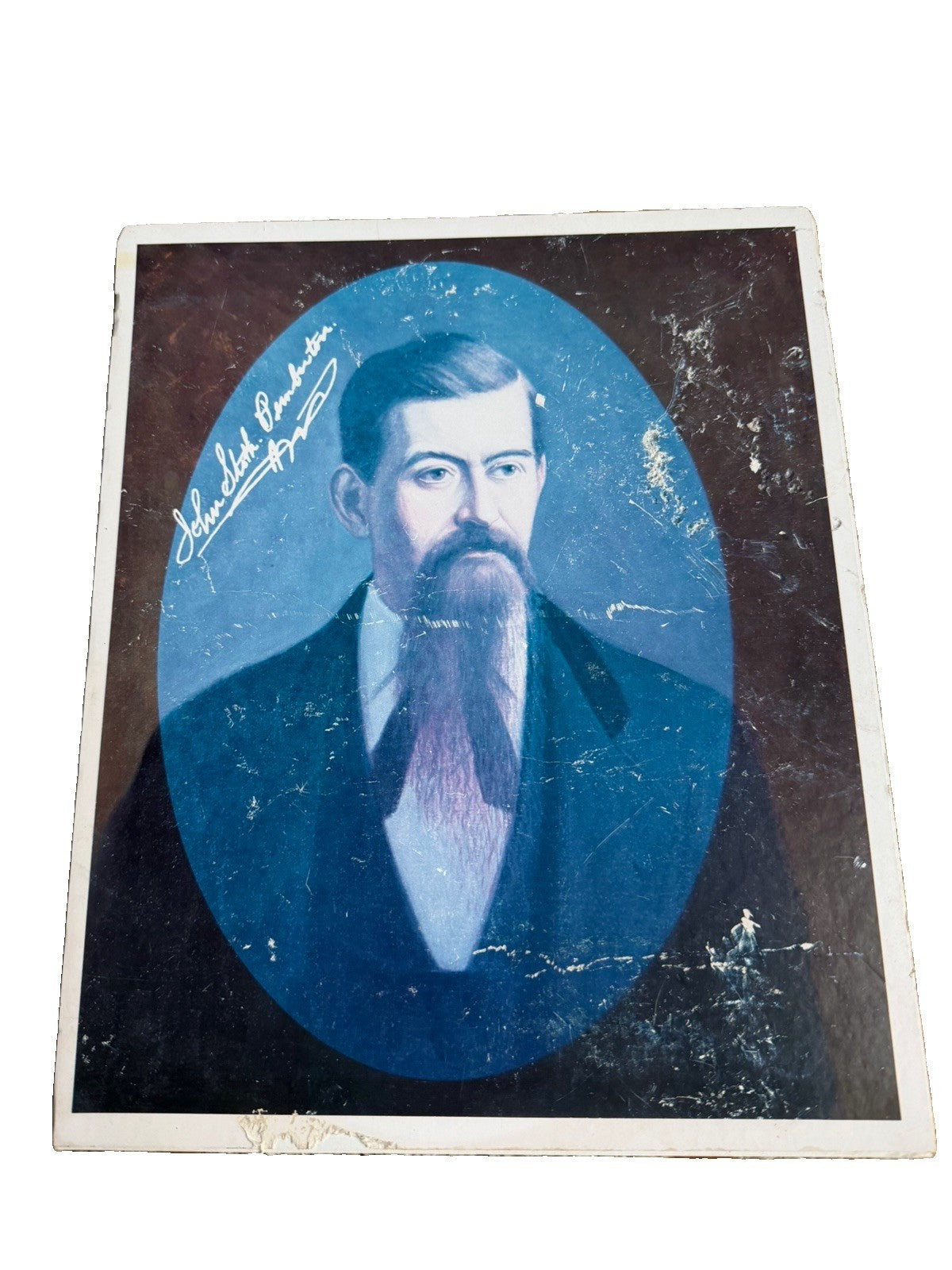 Vintage Coca Cola Founders Pemberton Asa Candler Oval Portrait Prints Set 2