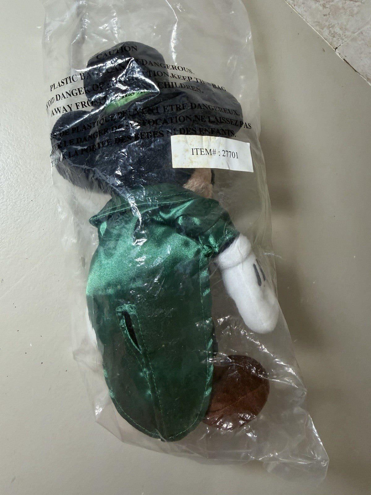 Disney Store Mickey Mouse Leprechaun 15in Plush Dublin Irish St Patricks New