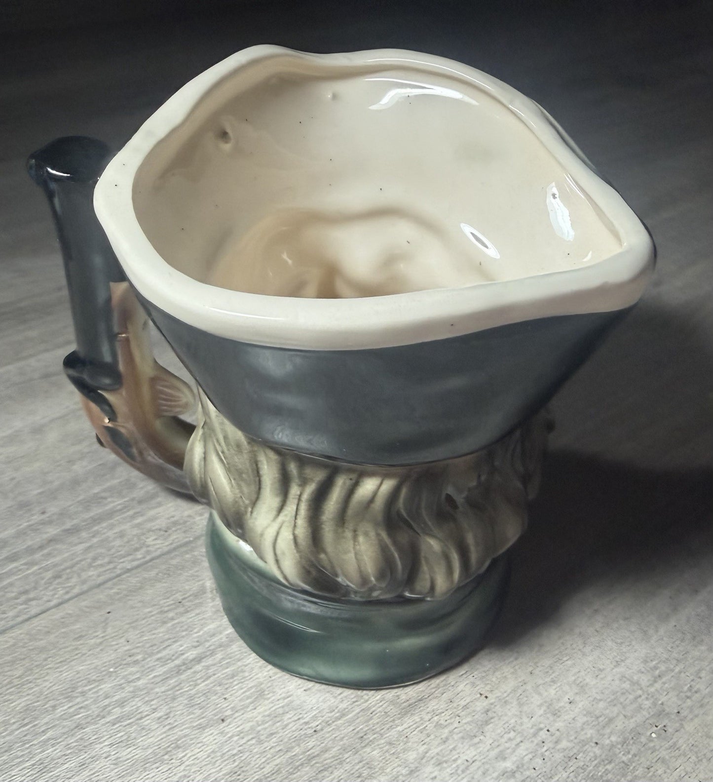 Vintage Pirate Toby Mug Planter Buccaneer Eyepatch Gun Handle Japan 5.5"