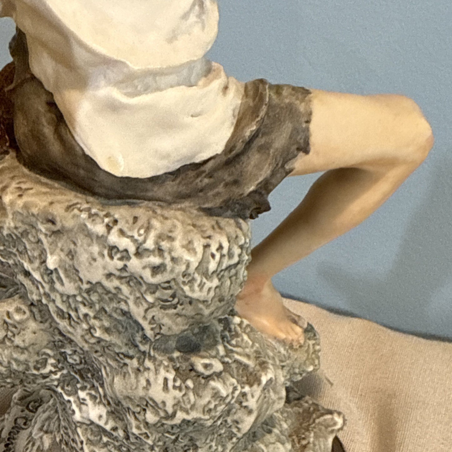 Giuseppe Armani Boy With Fish Figurine 326S Florence Italy COA Vintage