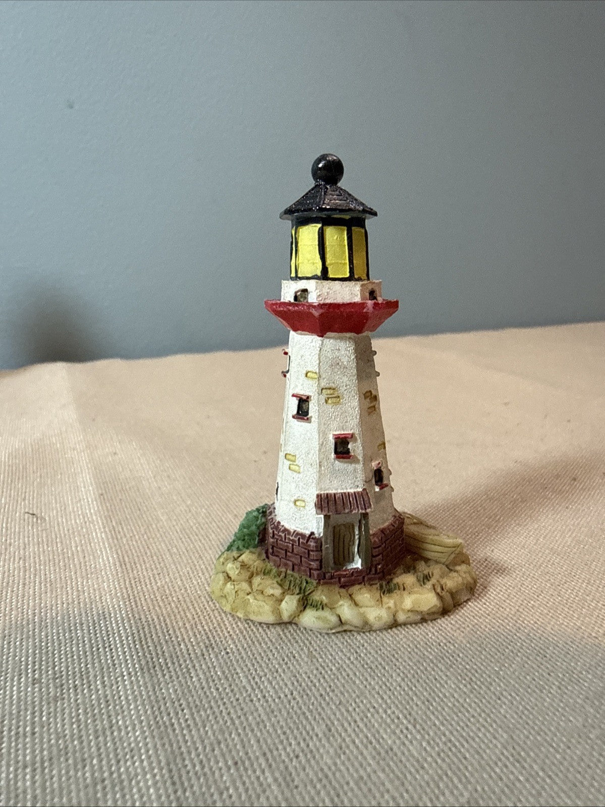 Vintage Lighthouse Figurines Lot 7 Coastal Nautical Miniatures Mixed Brands