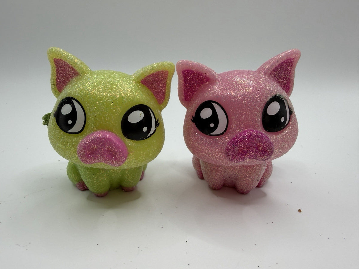 Glitzi Globes Mini Animal Figures Sparkle Glitter Moose Toys Replacement Lot