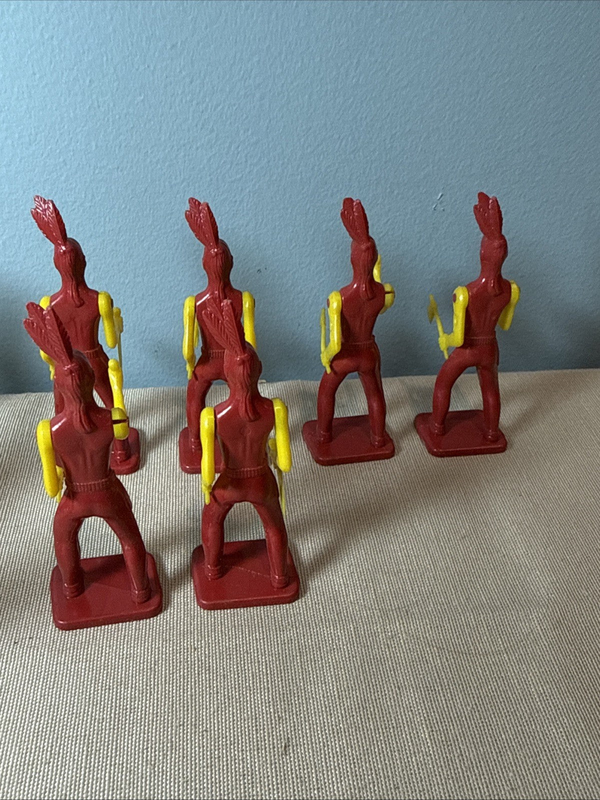 Vintage Ausley Thomasville GA Plastic Cowboys & Indians Lot Of 21 Figures