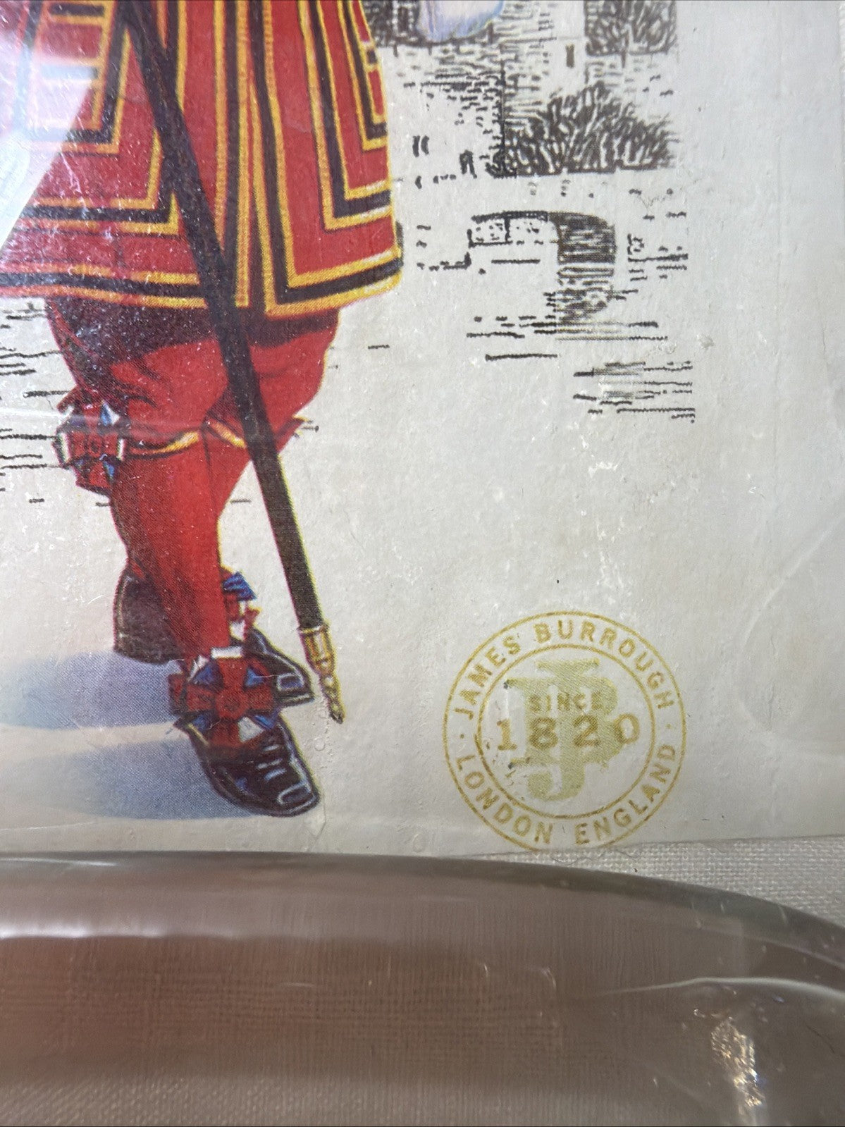 Beefeater 1820 Dry Gin Flattened Glass Bottle Wall Hanging Decor 13x5.5