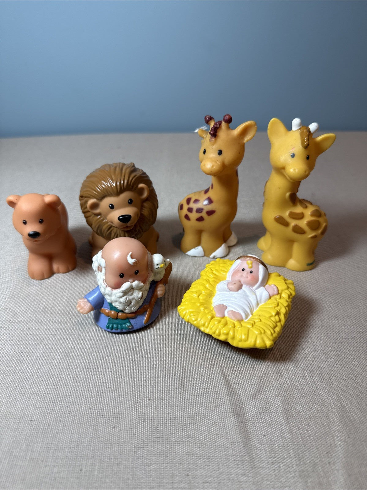 Fisher Price Little People Noah Ark Figure Lot Animals Baby Jesus Preschool Toys